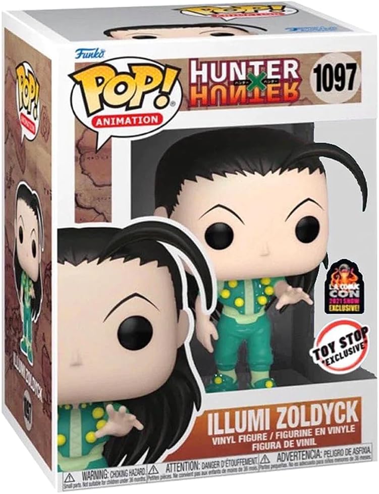 Funko Pop! Animation: Hunter X Hunter - Illumi Zoldyck LACC/Toystop Exclusive Vinyl Collectibles Figure