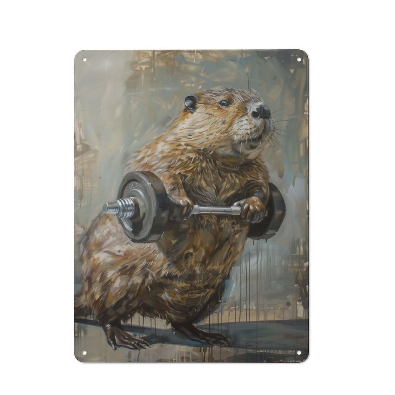 Everyday Beaver Lighting Weights Metal Gift Sign 40x30cm, Room Wall Plaque for Home, Shop, Pub Or Studio Wall