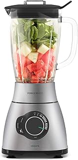 IKOHS BLENDER FORCE 3D - Frullatore con caraffa allo stile Americano (Grigio - 1800w)
