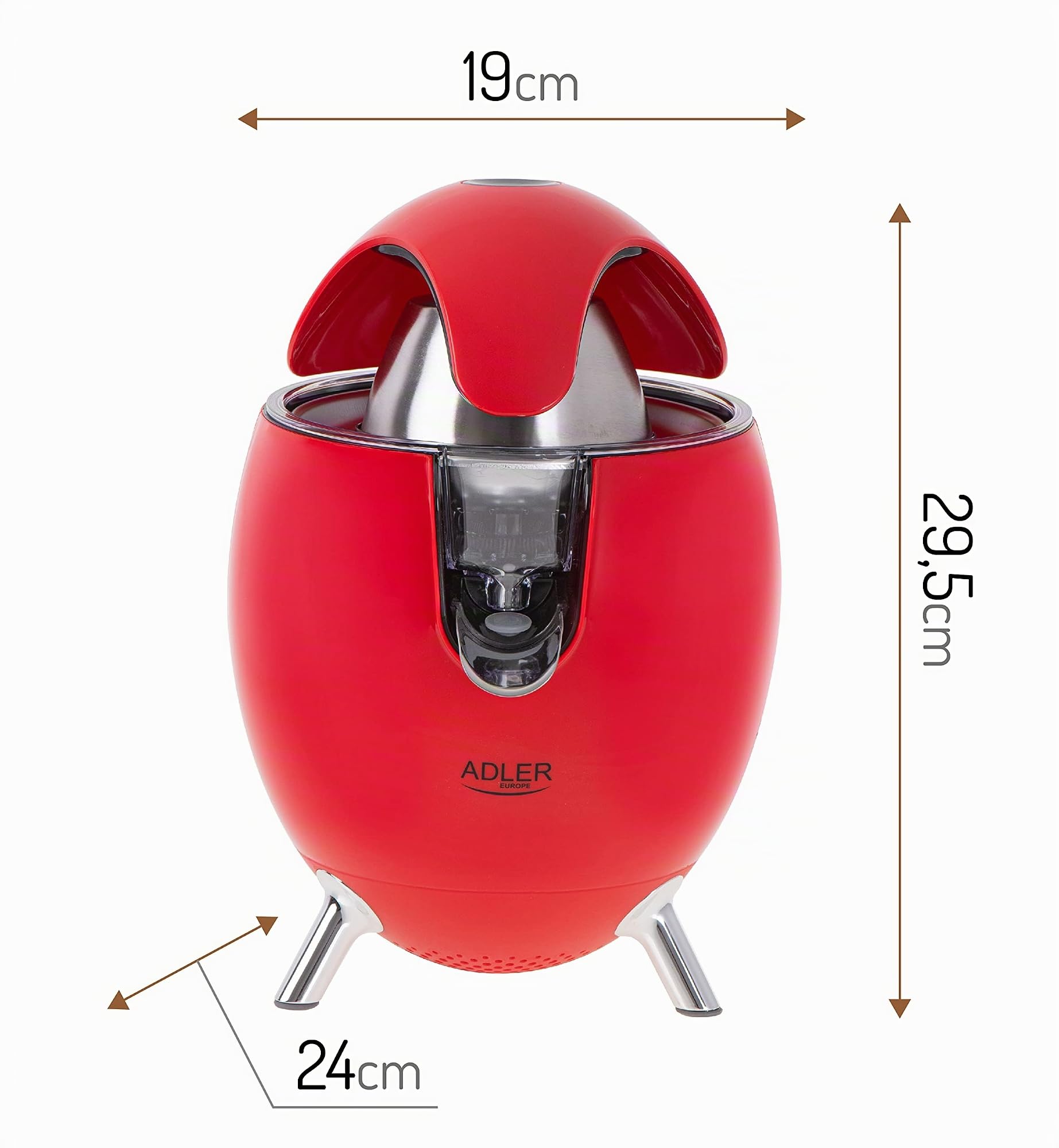 Adler AD 4013 Presse-agrumes rouge