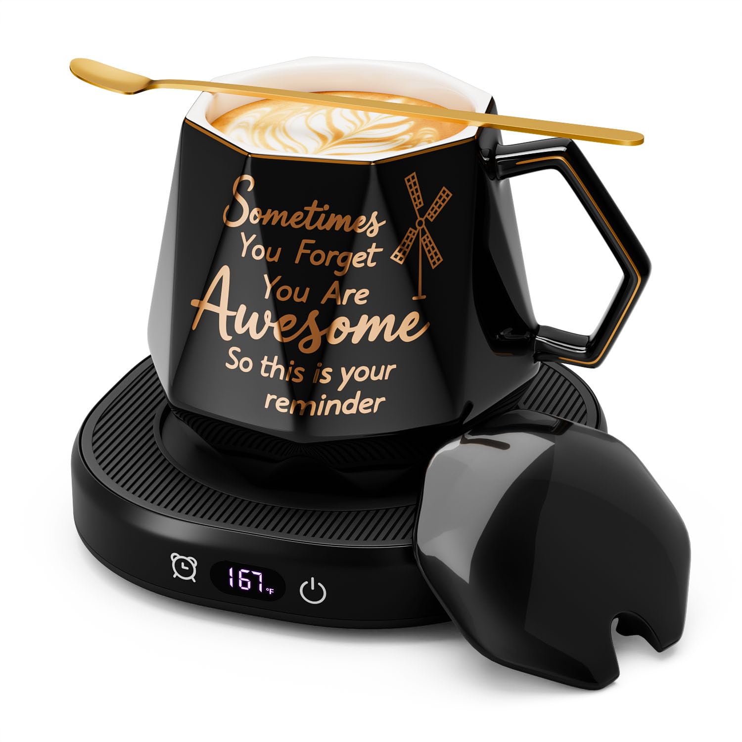 Coffee Mug Warmer Set Smart Electric Cup Candle Warmer for Desk Office
