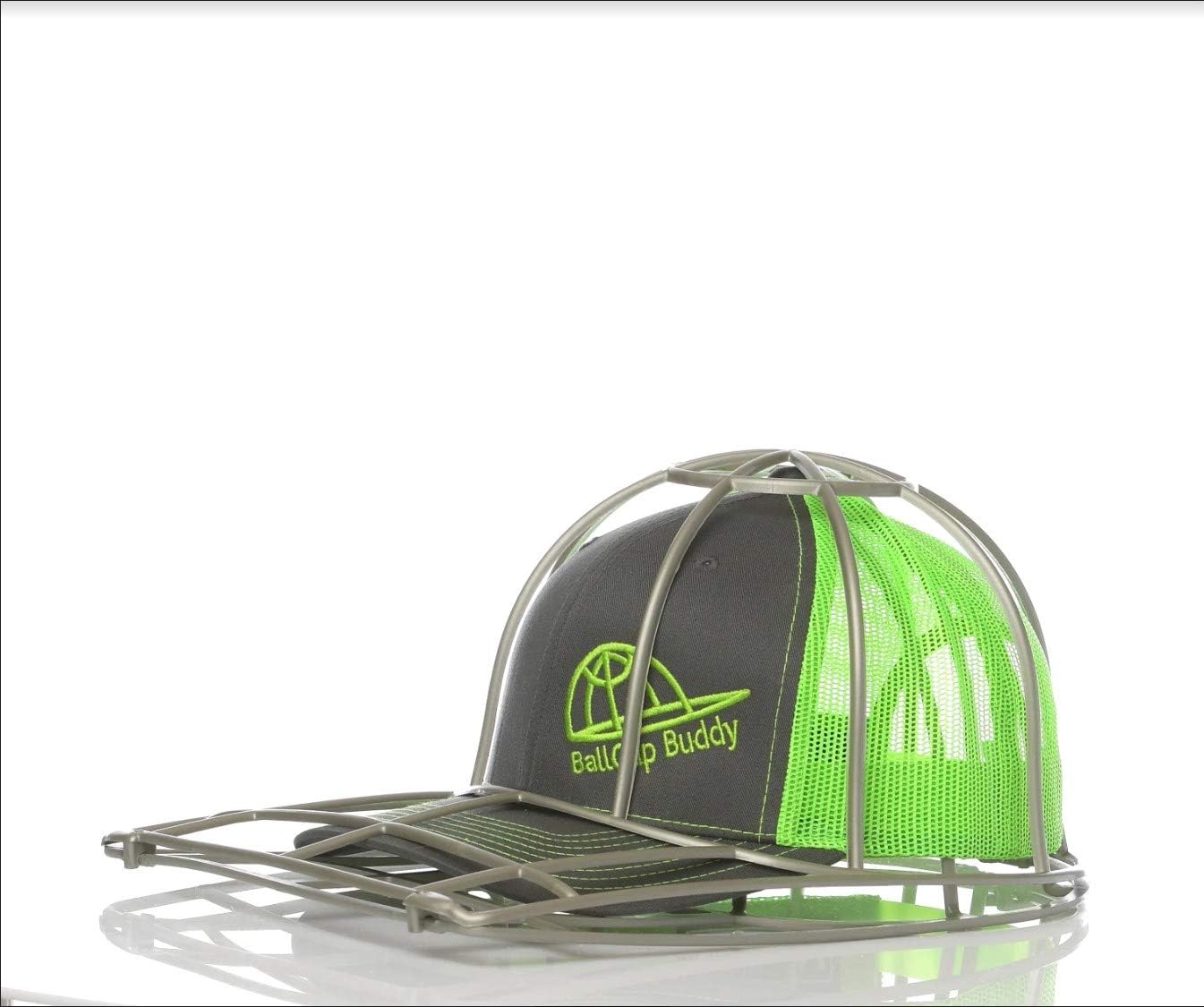 BallcapBuddy Cap Washer- Original Patented Hat Washer-Baseball Cap Cleaner Now endorsed by Shark Tank -Silver