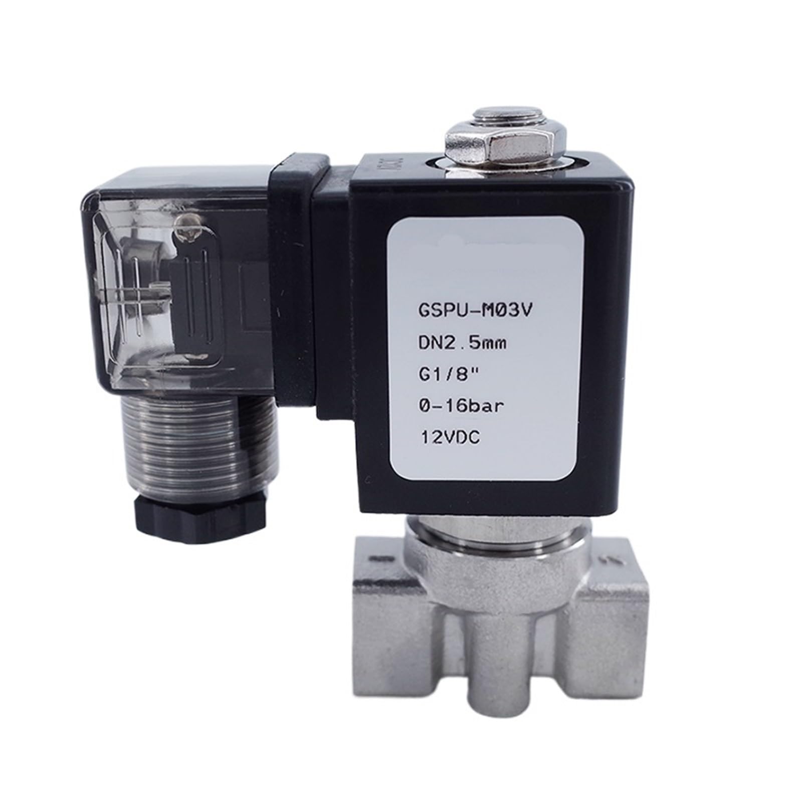 Coasddrld 1/4 2 Way Solenoid Valve /8 " 0V Ac Orifice 2.5/3/4Mm Normal Close(",Orifice 4Mm,Ac24v)