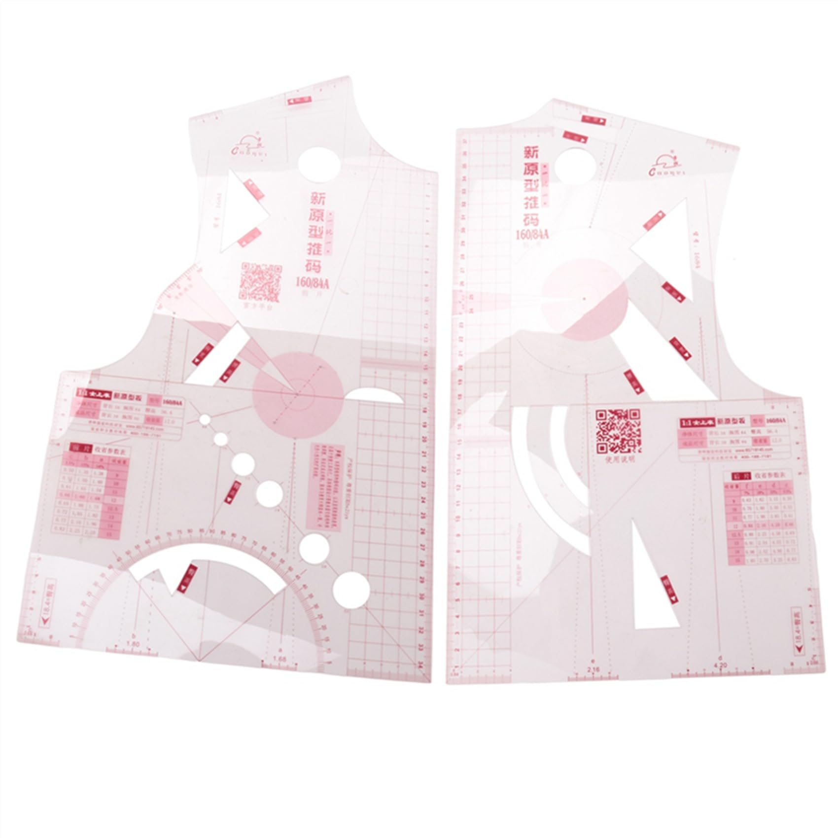 9 x 1 : 1 Mode Tissu Design Règle Forme de Récolte Étudiant Enseignement Vêtements Modèle de Dessin Pièce Vêtement Type Règle