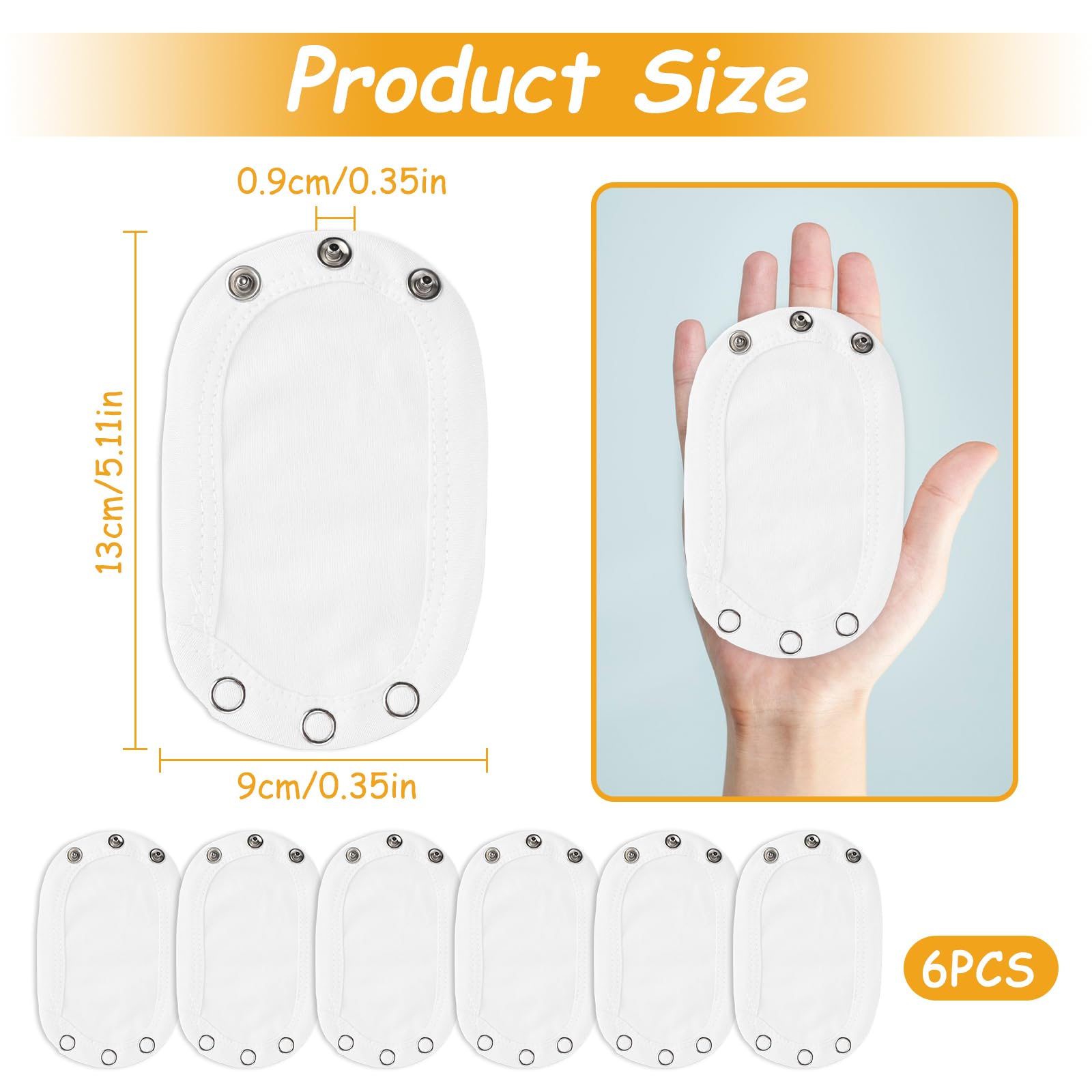 Bambino Body Extender Tutina Romper Extender Baby Utility Pannolino Prolunga Neonato 6 Pezzi
