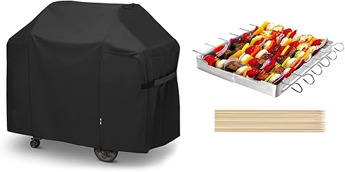 Unicook Juego de funda para parrilla de 58 pulgadas y brochetas para barbacoa
