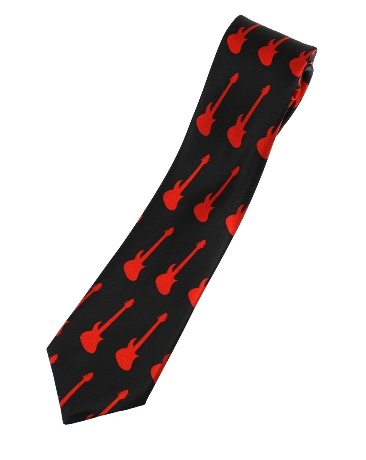 Zac's Alter Ego Unisex Black/ Red Electric Guitars On Tie