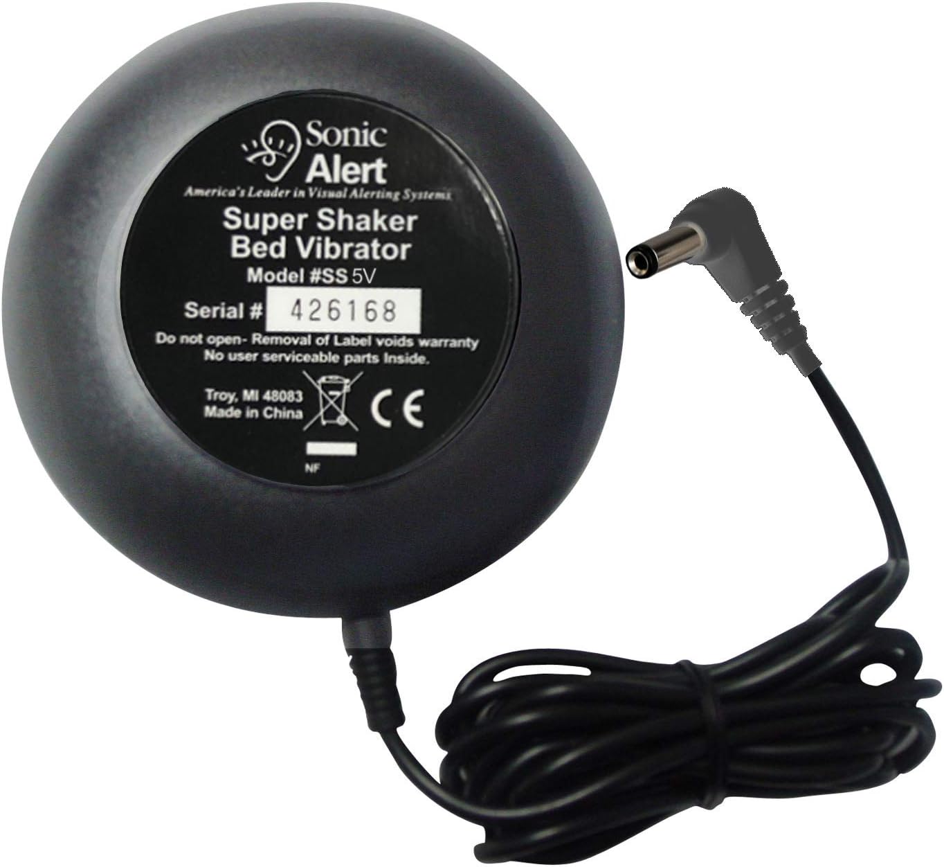 Sonic Blast Super Bed Shaker (SS5VB) - Optional Purchase for Sonic Blast Projection Alarm Clocks (SB700W & SB700B)
