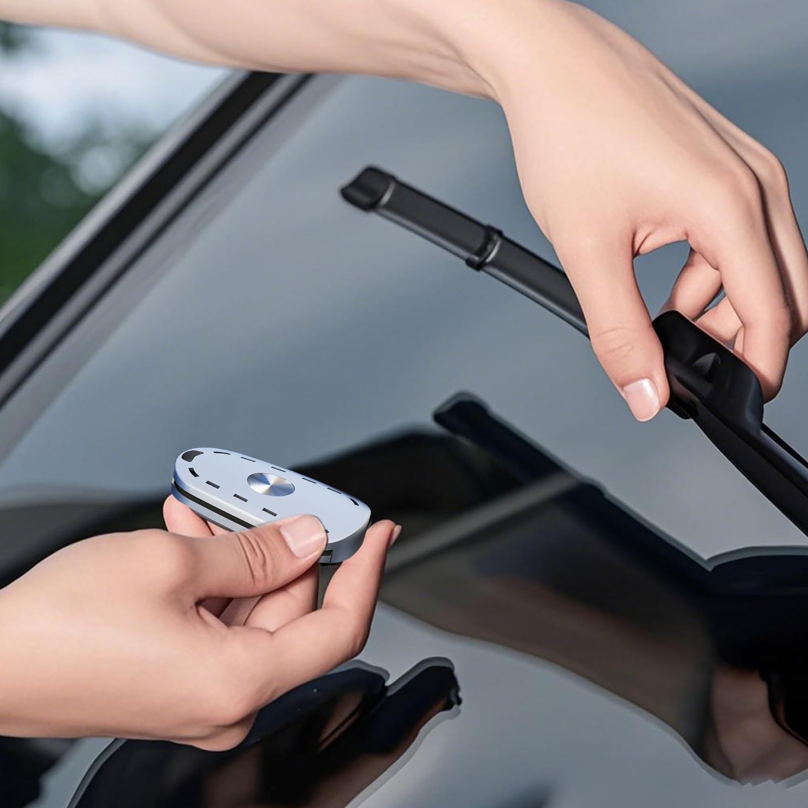 Wiper bladde Refurbishing Tool - Compact Windshield Cleaner and Cutter | Ergonomic Car Maintenance Gadget, Wiperblade Sharpener Maintenance Gear for Restoring Wipers on suvss Sedans Trucks