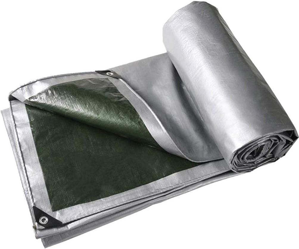 YJHH Lona De Protección Impermeable, Lonas Impermeables Exterior, Lona De PVC por Metros Toldo Lona Alquitranada para Muebles Impermeable Al Aire Libre Funda para Mesa y Silla,2x10m/6.5x33ft