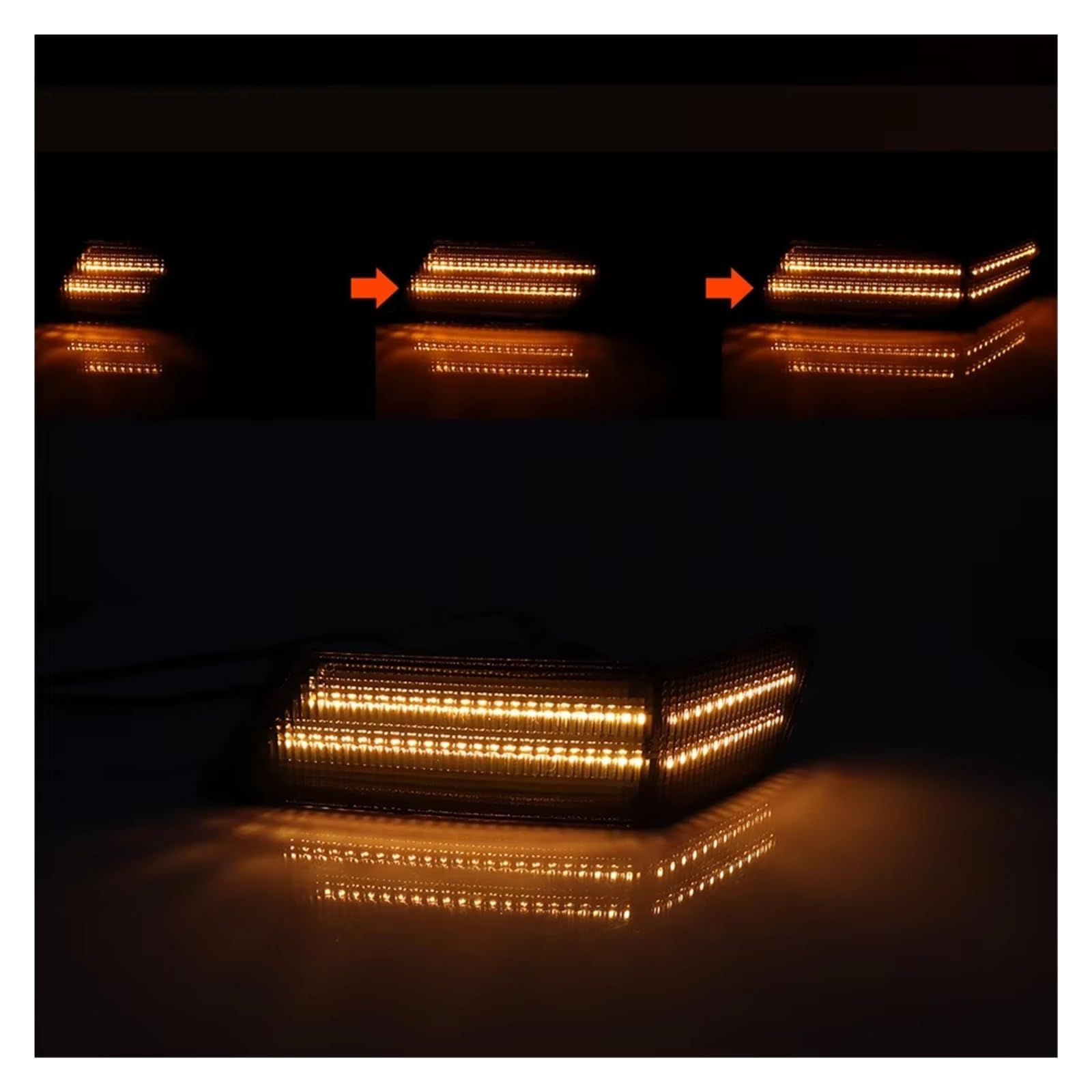 Intermitente Recambio Para Jeep Para Patriot 2007 2008-2017 2 Uds Coche Blanco Ámbar Dinámico LED Parachoques Delantero Esquina Luces Señal Giro