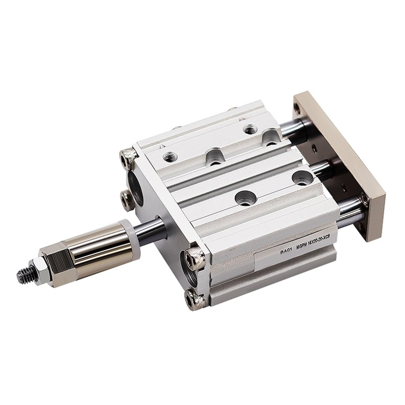 Vérin pneumatique trois axes MGPM25 course réglable alésage 25 mm