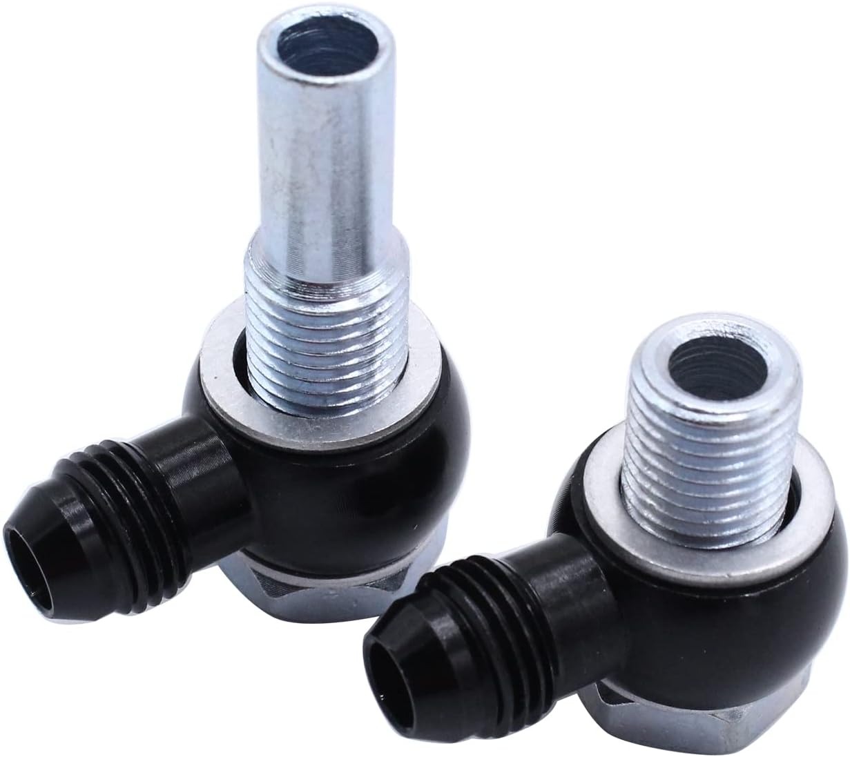 2PC 6AN x 1/4NPSM 90 Degree Banjo Fittings for 4L80E GM Transmission Oil Cooler