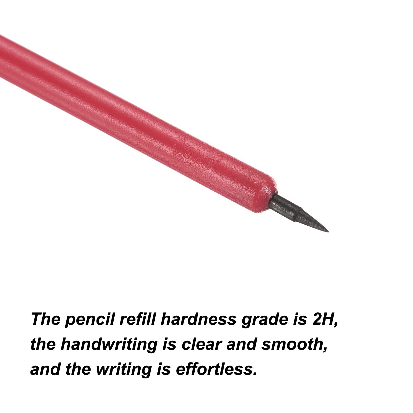 PATIKIL Golf Scoring Pencils with Eraser, 10 Pack Rectangle Clip Plastic 2H Marker Pens for Sport Games Meeting Red - Image 4