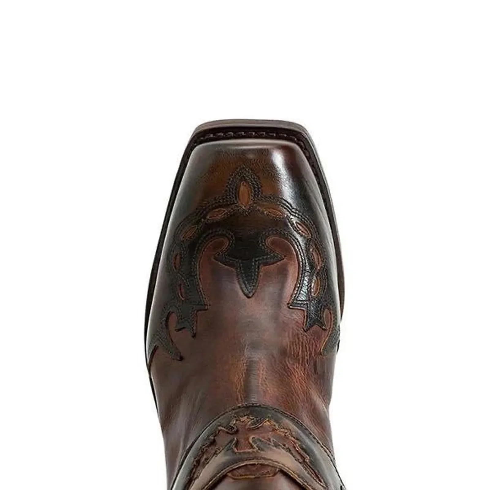 Botas Cowboy Botas de Vaquero del Western for Hombre y Mujer, Zapatos Puntiagudos con diseño Bordado Talla Grande 38-48, Botines for, Botas Cuero Unisex