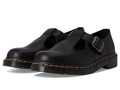 Dr. Martens Polley T Bar Shoes Flat Shoes Black : UK 3 (US Men