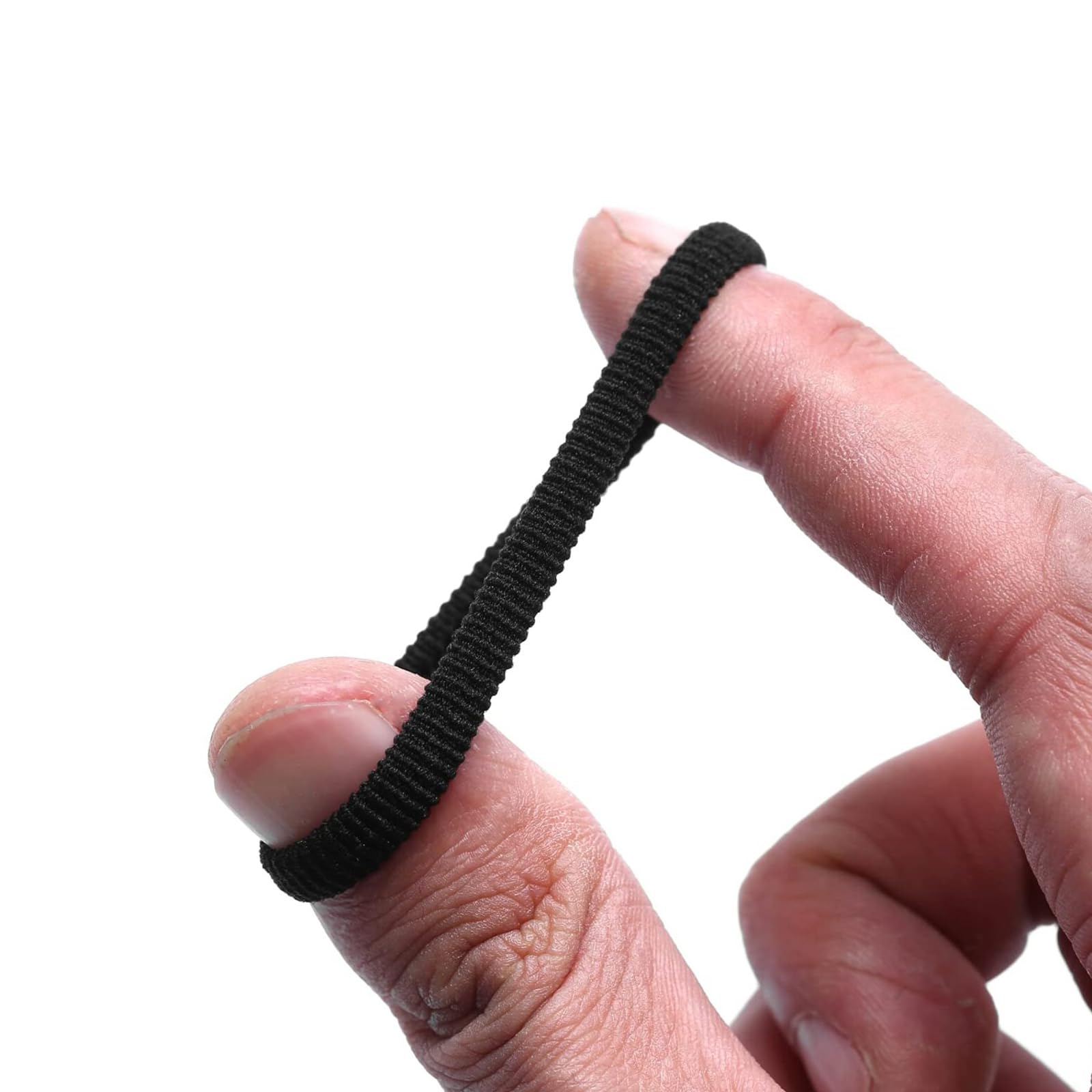 Hair Ties Mini Seamless Black Hair Bands Soft Elastics Ponytail Holders Hair Ties for Girls Toddler (100 Pcs) - Image 2