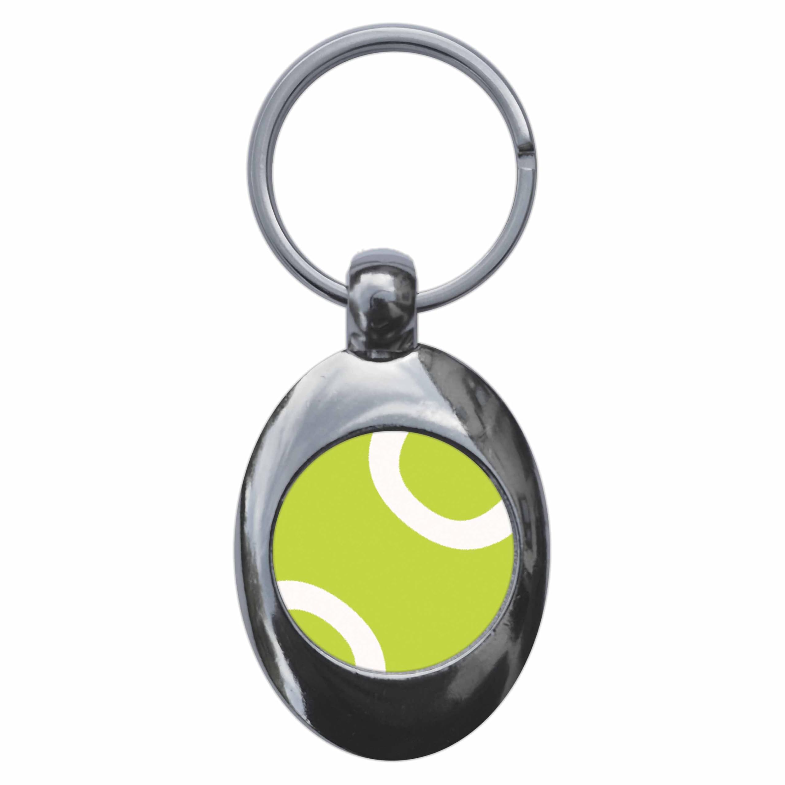 Ozorath Tennis Ball Symbol Keyring Keychain With Trolley Coin