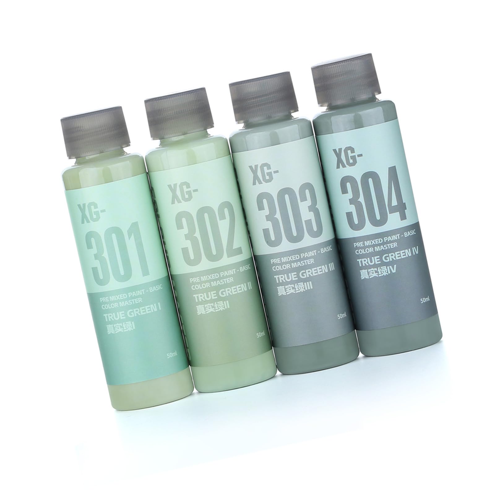 3 Acryl Modell Hobbyfarbe, vorgemischte 50-ml Farben auf Wasserbasis für Bastelzubehör und Grundfarbensprüher Malzubehör
