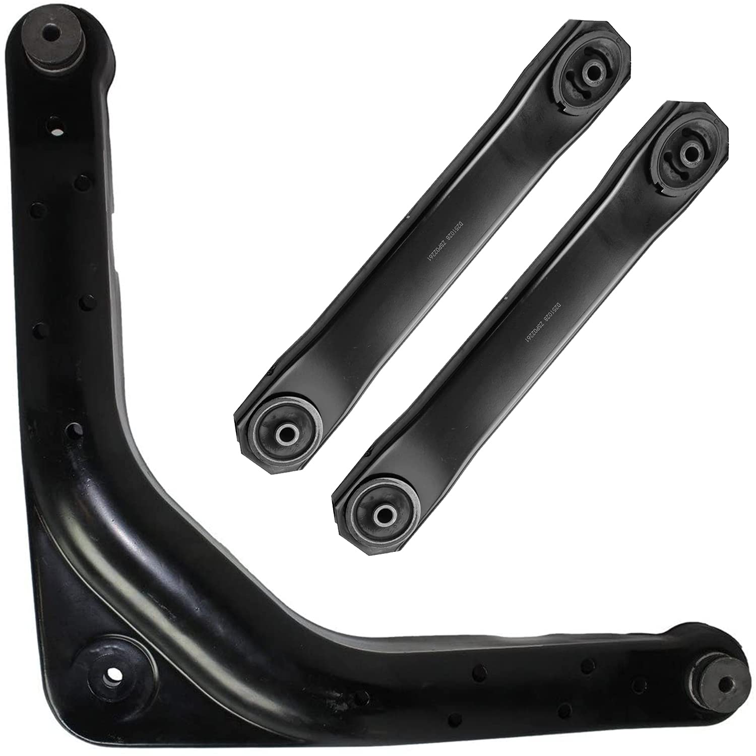 Photo 1 of Detroit Axle - Rear Upper and Lower Control Arm Replacement for 1999-2004 Grand Cherokee - 3pc Set