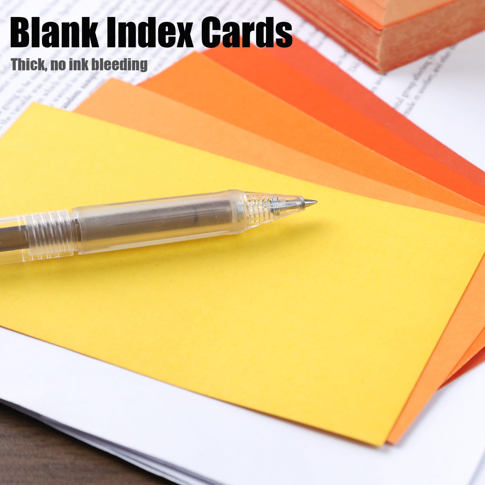 Koogel 300-Pack Index Cards - 3x5 Inch Colored Blank Flash Cards, 5 Gradient Colors, Pink Set - View #5