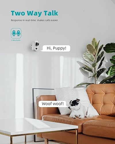 Miniatura 7 de ZUMIMALL Cámaras de seguridad inalámbricas para exteriores con soporte magnético, paquete de 4 cámaras de seguridad a pilas para exteriores con