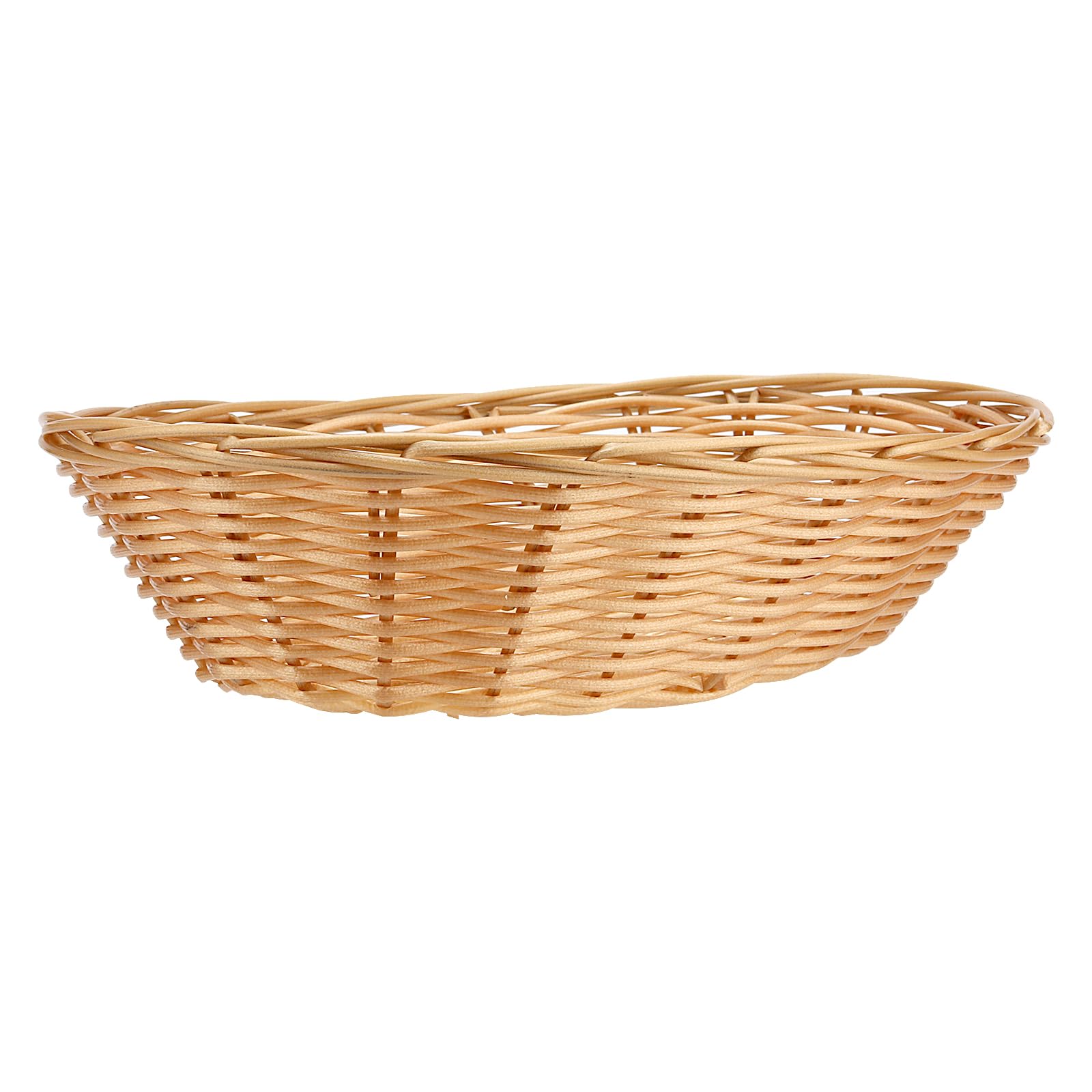 Lot de 20 paniers à pain ovales de 23 cm, paniers à pain tissés, paniers de rangement pour aliments jaunes, paniers à pain pour servir des légumes, des fruits