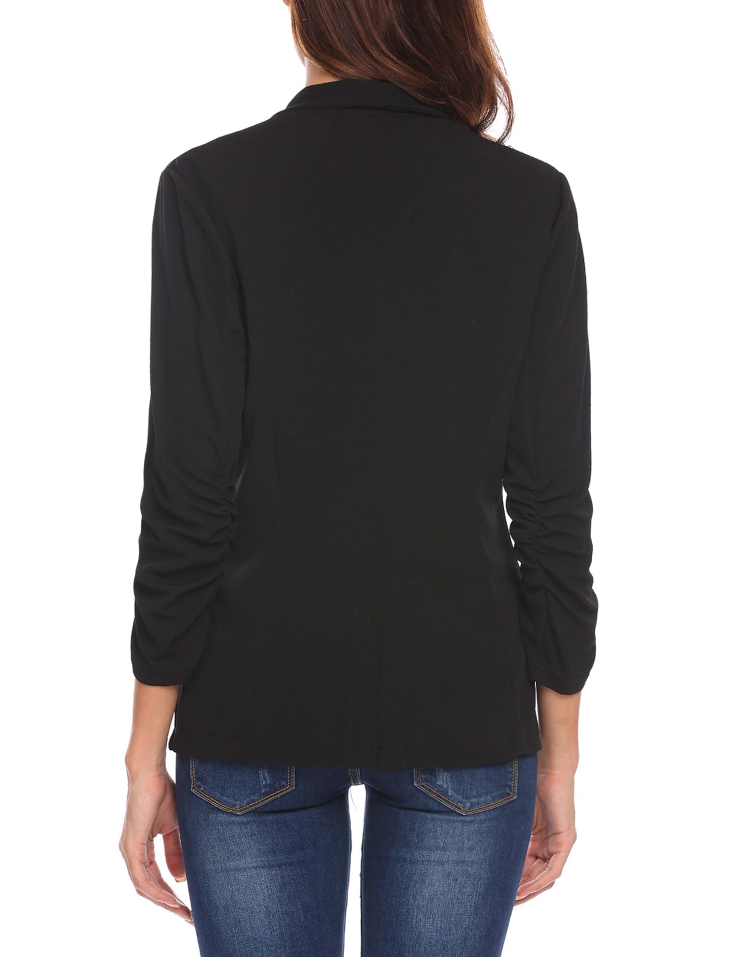 UNibelle Blazer Elegante Donna Maniche 3/4 Giacca da Abito Business Casuale Cardigan Cotone Blazer S-3XL