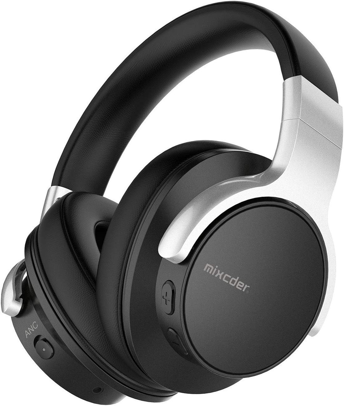 E7 [Upgrade] Active Noise Cancelling Wireless Headphones, Bluetooth 4.0 Headphones Over Ear Headsets with Mic, Hi-Fi Deep Bass, Quick Charge, 20H Playtime for Travel Work TV Phone - Black