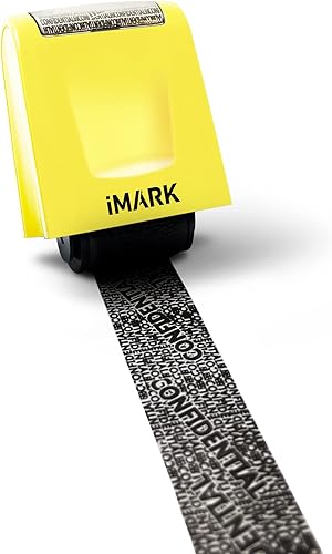 iMark Sello de rodillo de protección contra robo de identidad, confidencial de privacidad y bloqueador de direcciones, sello de seguridad para
