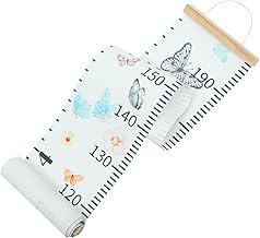 SECFOU ’s Growth Chart Wall Hanging Height Measurement Ruler, Natural Wood 20x200cm, Height Measurement for Nursery Wall Decor