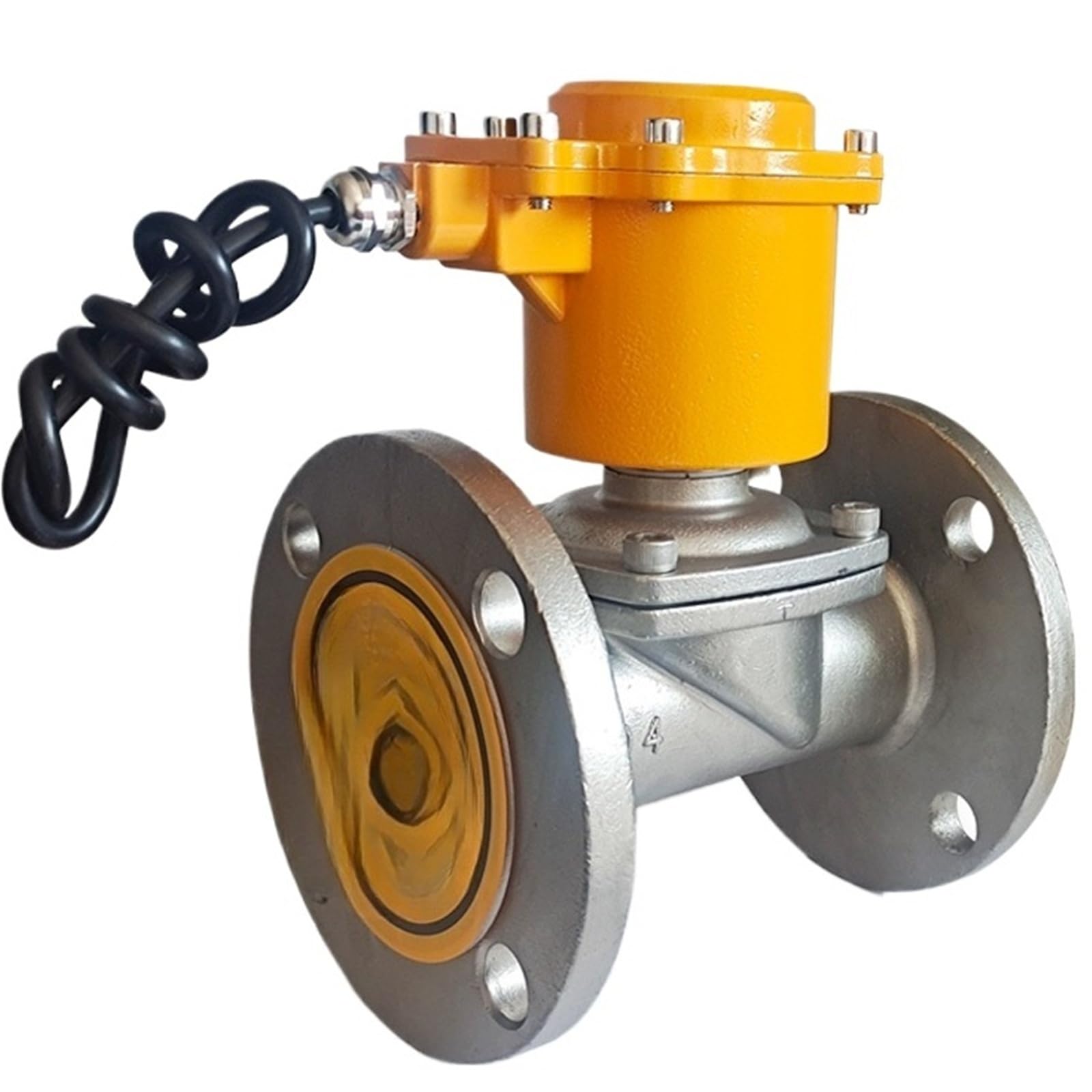 Explosion Proof Flange Stainless Steel Solenoid Valve Electromagnetic Control AC220V Gas Diesel DC24V