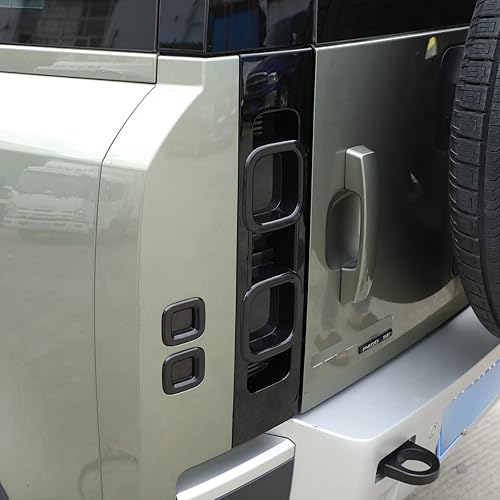 Miniatura 5 de Cubierta de luz trasera de coche ABS ahumada tintada compatible con accesorios Land Rover Defender 2020 2021 2022, luz indicadora de freno de sombra
