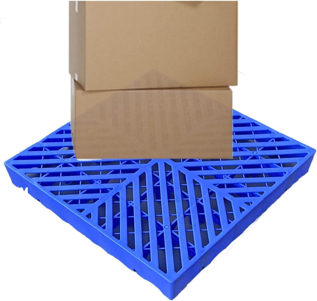 HynJGih MekUk Plastic Pallets Plastic Pallets For Basement Storage, Waterproof Grid Plastic Pallets, 8 Pack, For Supermarkets, Basements for Kennel, Garden, Basement, Patio