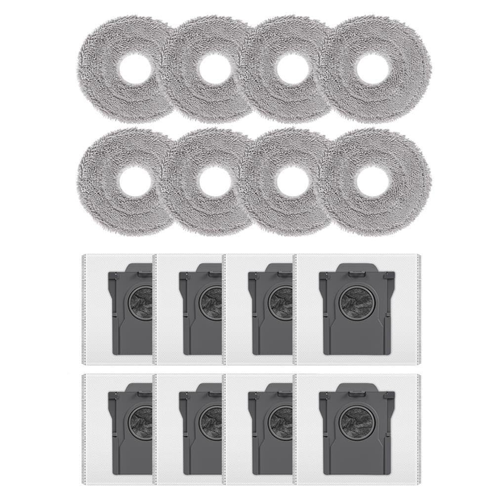 zhangzhe Staubbeutel Mopptuch for X30-X50 S10/S30 L10s/L40S /L50 Pro Ultra Staubsauger(16pcs Set)