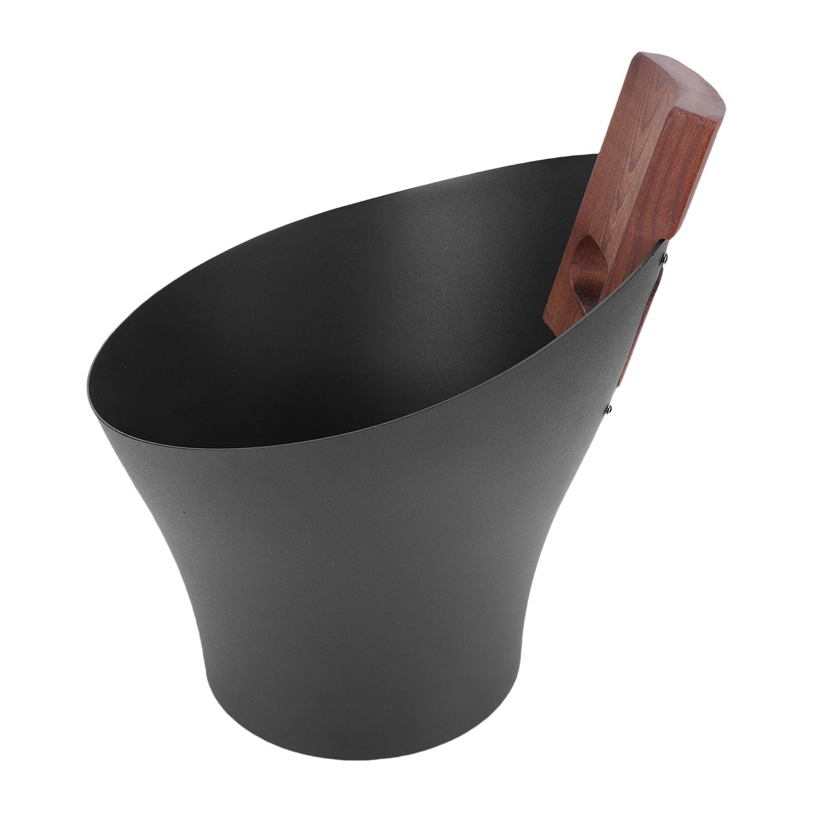 Cubo de Sauna de Aluminio de 5L con Cucharón con de Madera, Juego de Accesorios para Sauna para el Hogar, SPA, Sala de de Aguas Termales Al Aire Libre