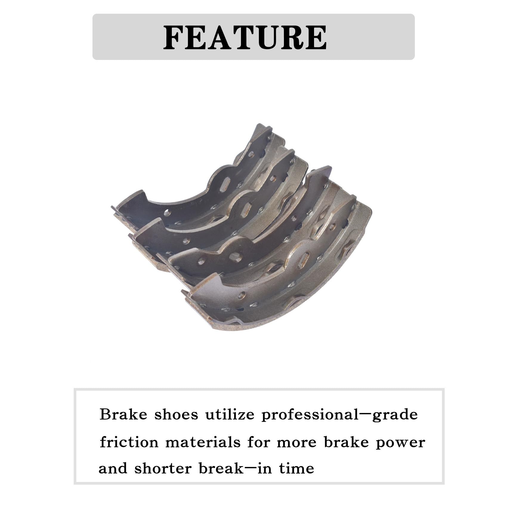 Amazon.com: labwork Brake Shoe Set 2 WD Both Wheels