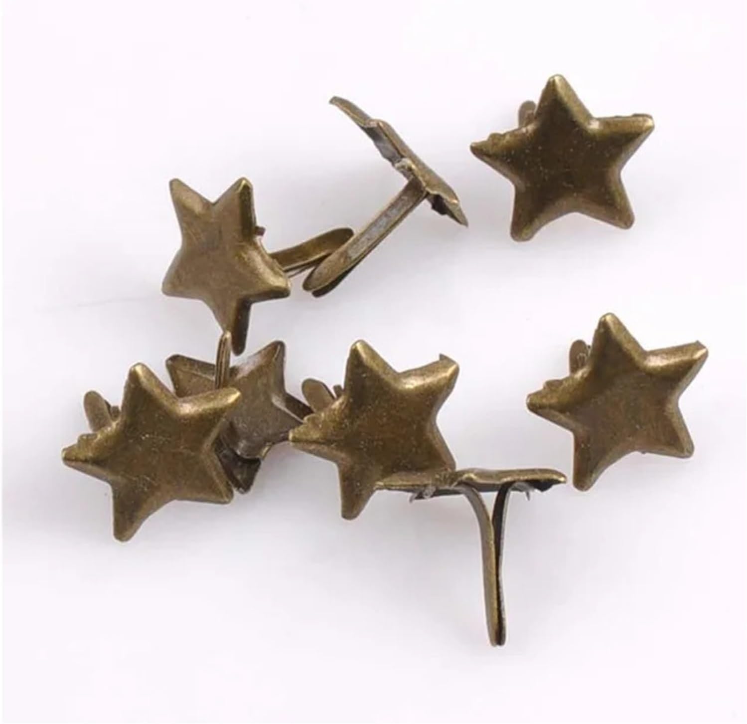 100PCs Mixed Pastel Star Brads Scrapbooking Embellishment Fasteners