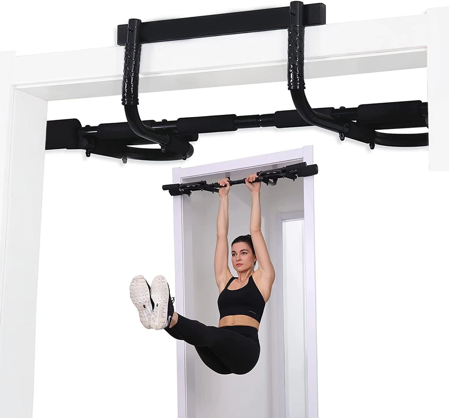 CocLux Pull Up Bar for Doorway, Pullup Bar for Home, Multifunctional Chin Up Bar, Portable Fitness Door Bar, Body Workout Gym System Trainer