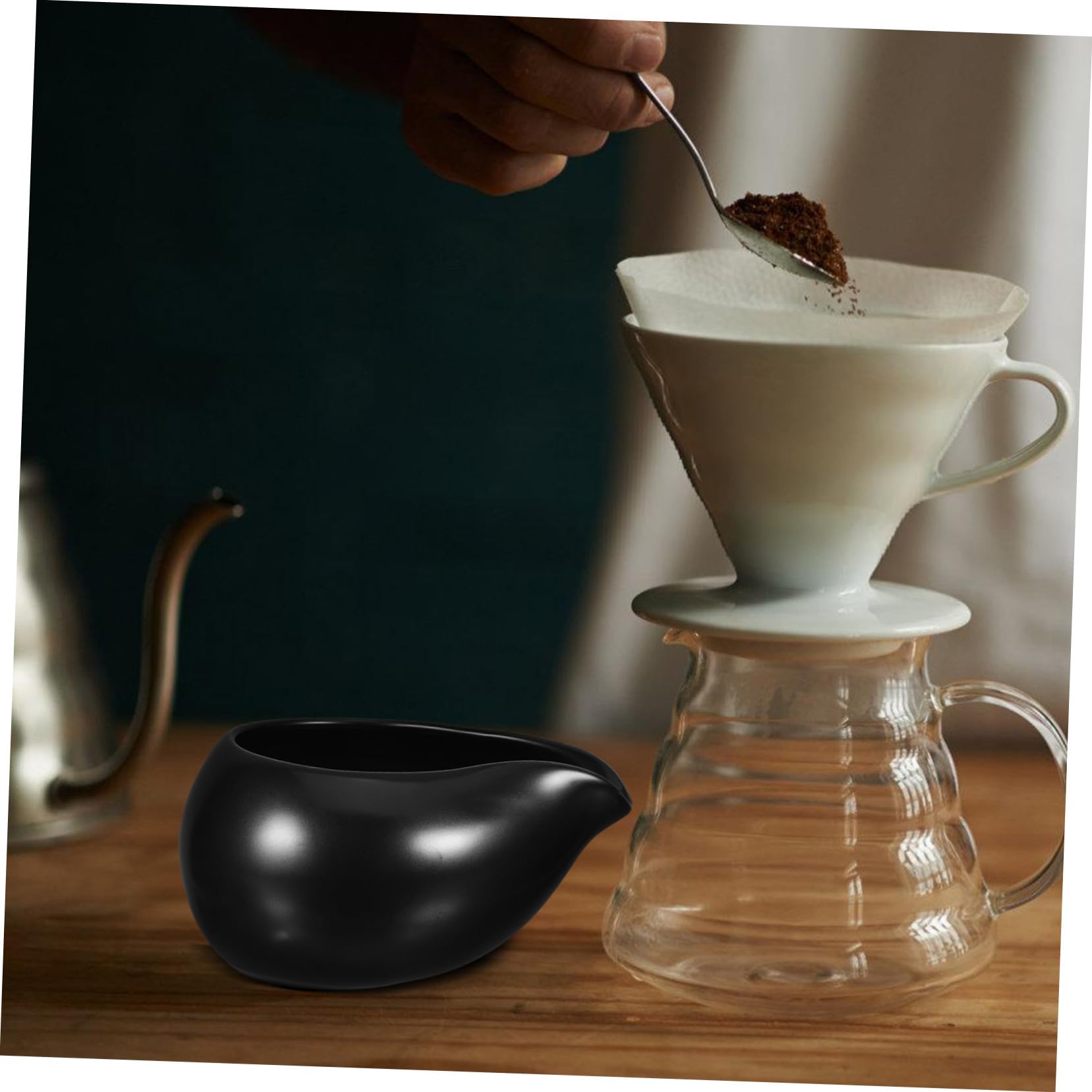 Keramik Milchkännchen Kleine Soßenbecher Mit Ausguss Leichter Soßenspender Für Kaffee Und Restaurant Glatter Keramikmilchkrug Stapelbar Und Vielseitig