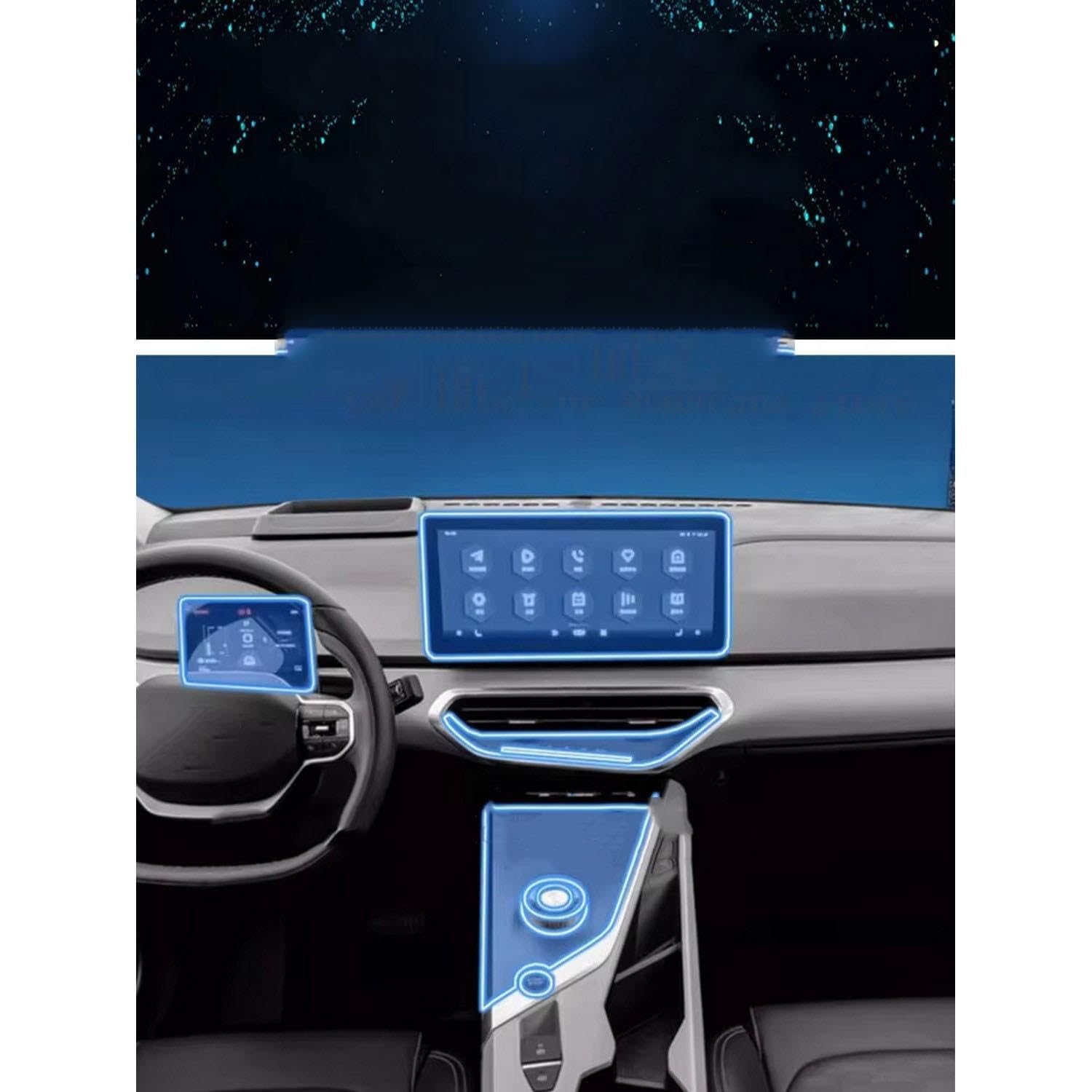 Film de protection tableau de bord voiture anti-rayures Geely Geometry C