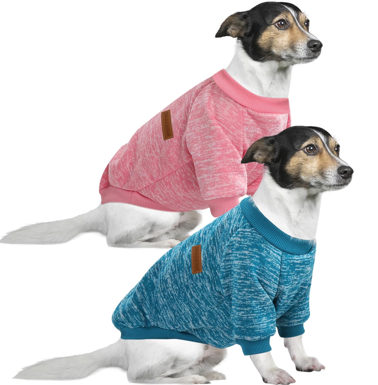 HuaLiSiJi 4XL Jersey Perro Grande Sudadera para Perro Grande Ropa para Perros Grandes,Cálido y Ligero, Textura Suave, Fácil de Poner y Quitar y Color Brillante (4XL, Rosa+Azul)