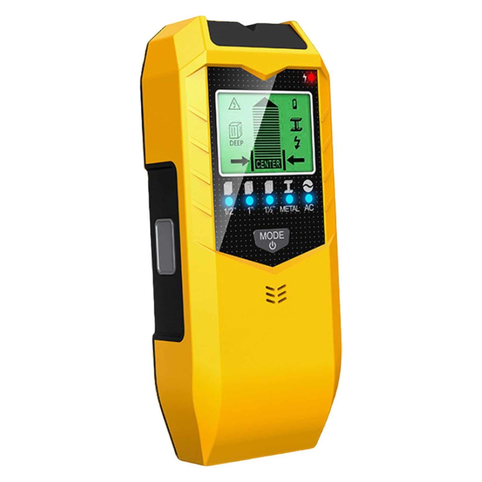 Buxuaaaa Yellow Black Functional Wall Detector Handheld Efficient Wall Scanners Feature 5 Modes For Accurate Detection Of Studs And Metal Electronic Studs Sensors