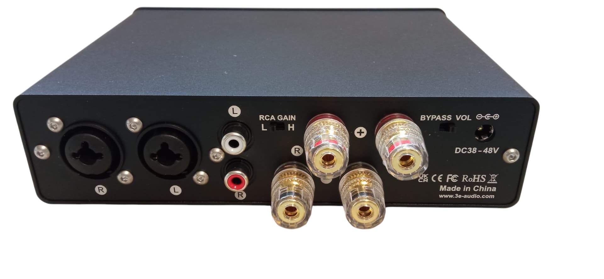 3e Audio A7 Amplificatore Integrato Hi-Fi Classe D 2x250W TPA3255 – compreso di alimentatore GAN 48v 5A - Compatto, Bilanciato, Audiofilo