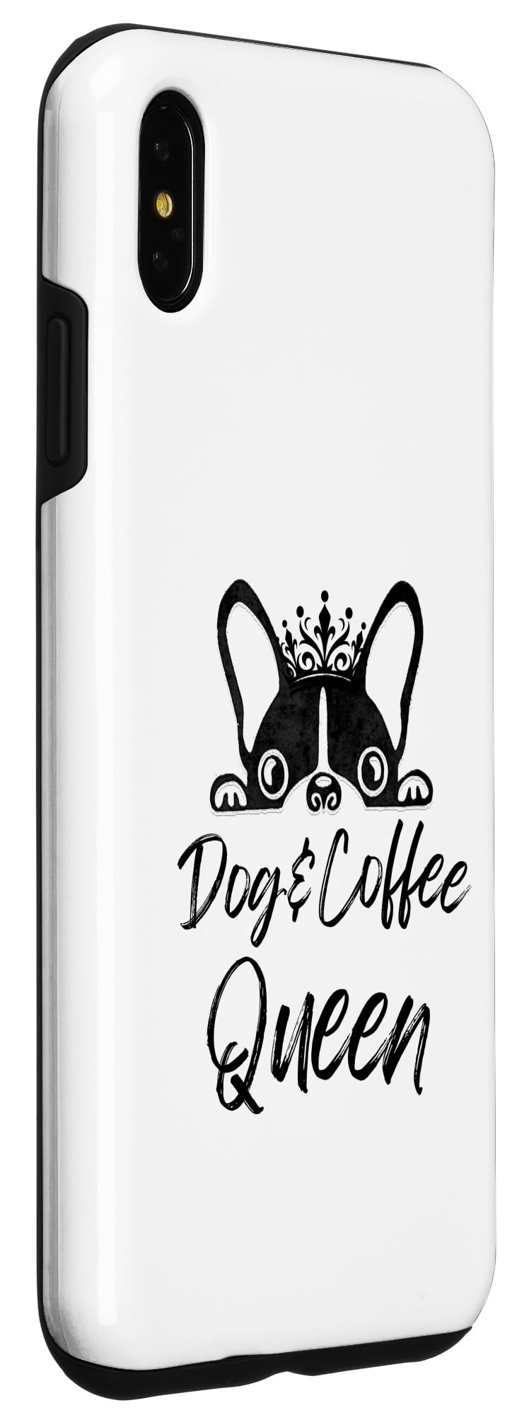 iPhone XS Max Dog & Coffee Queen Classic Case - Image 3