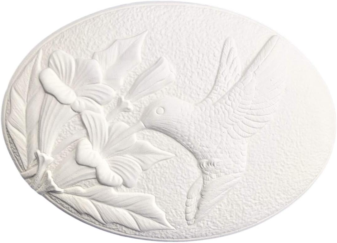 Hummingbird Seasons Inserts, Set of 2, Ready to Paint Ceramic Bisque