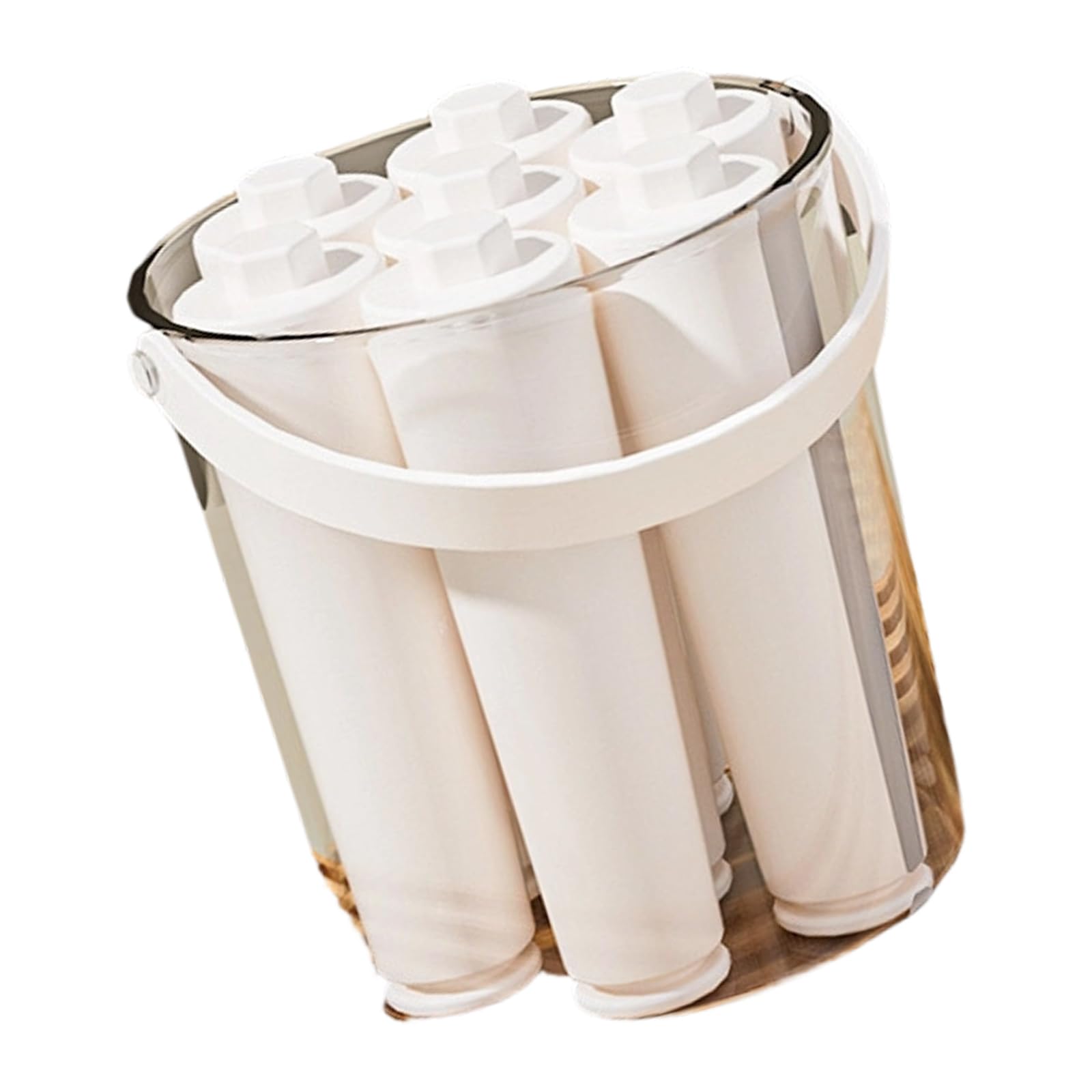Ice Stick Maker Bucket for Bottle-Friendly Sticks, PET Tube Form Set for Coffee, Tea and Cocktail Drink Service Ice Stick Maker Tube Form Drink Chiller Freezer Bucket Tray Bottle Cocktail Freezer Tray