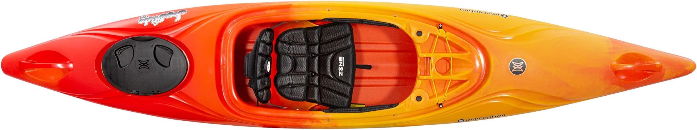 Perception Joyride 12 | Sit Inside Kayak with Selfie Slot and Cup Holder | Adjustable Padded Seat | Sealed Rear Storage | 12' 2"
