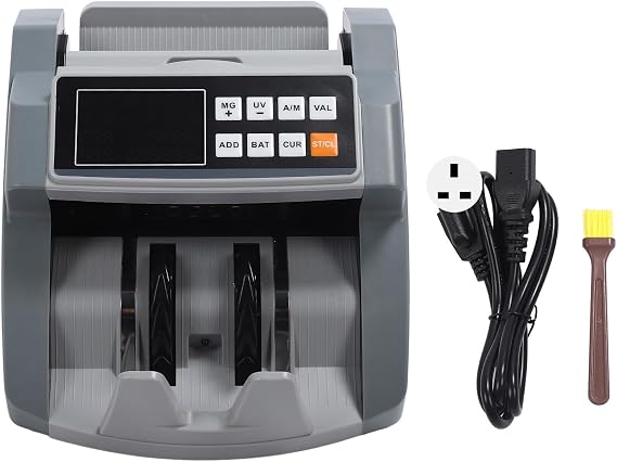 Money Counter Machine,High Speed MG UG IR Banknote Bill Detector with LCD Display Counterfeit Detection Bill Counter Cash Counter Money Counterfeit Detector for Store Mall (#3)