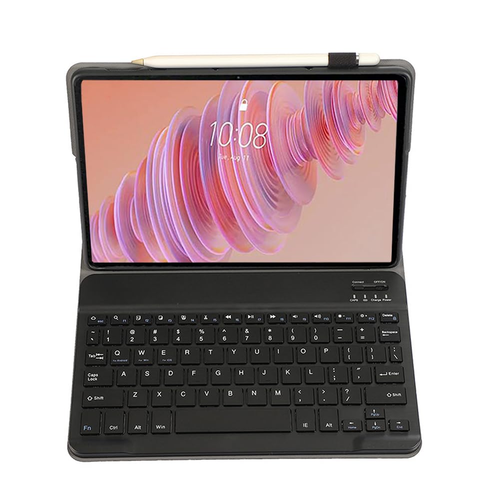 Custodia Tastiera per Lenovo Tab Plus 11.5 pollici Cover Magnetica con tastiera wireless Bluetooth rimovibile per tablet Lenovo Tab Plus 11.5" 2024, nero